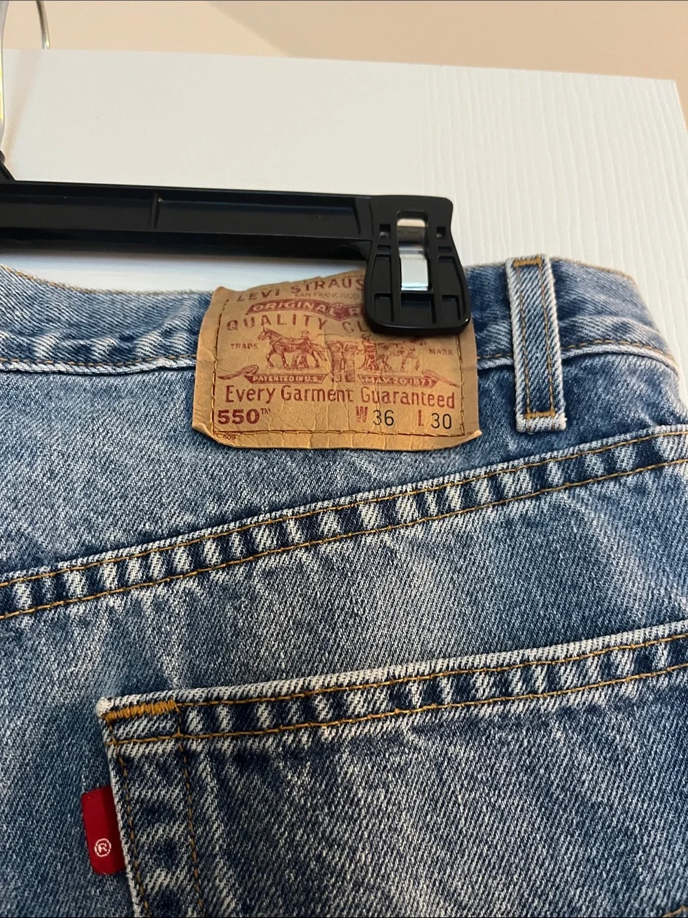 Levi's 550 Relaxed Fit Denim Jeans in Blue Wash